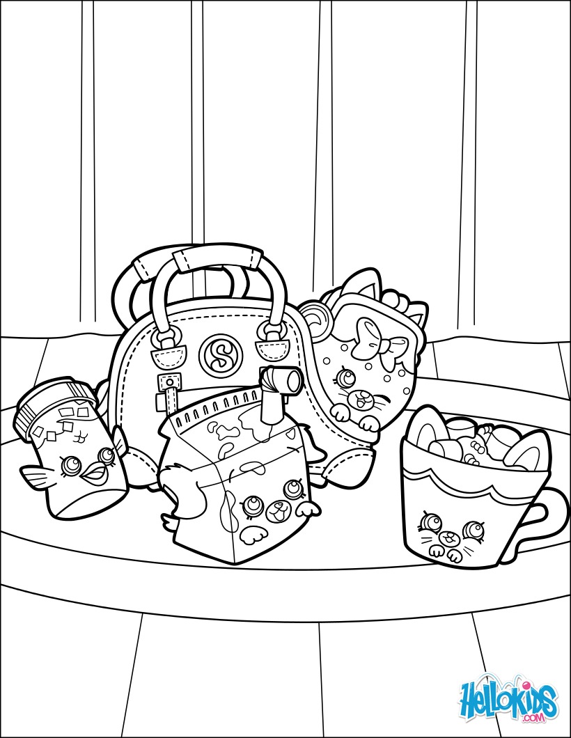 Shopkins brunch coloring pages - Hellokids.com