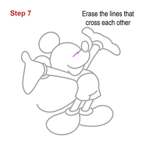 mickey mouse drawing step by step