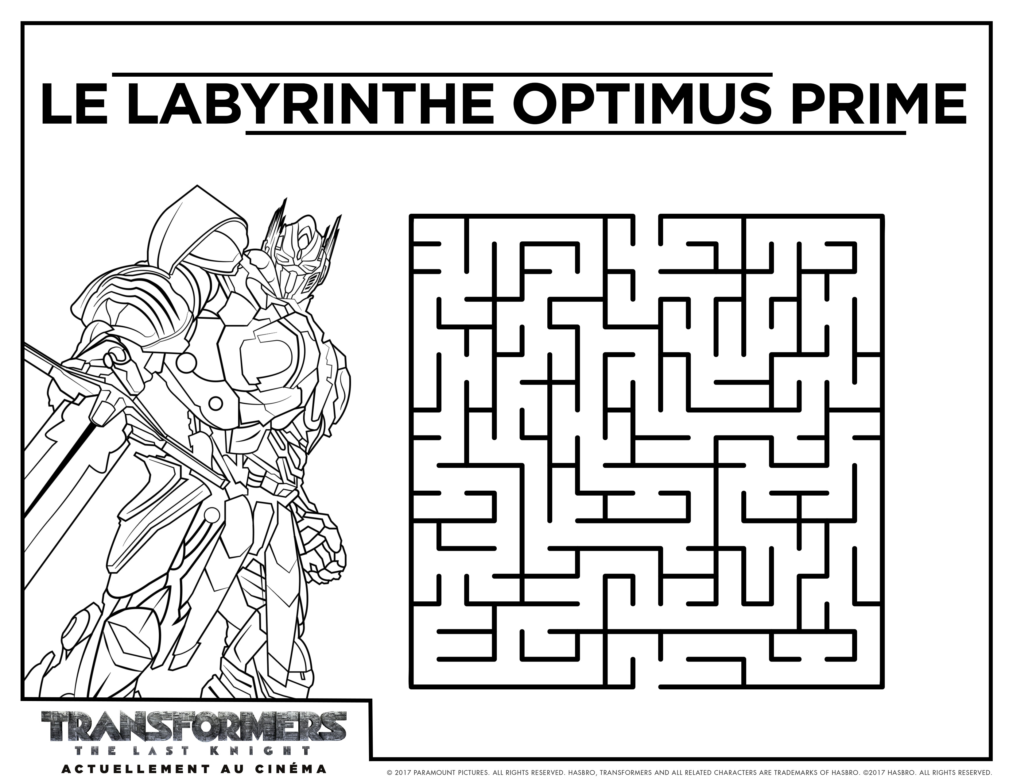 Transformers Labyrinthe 2 online game