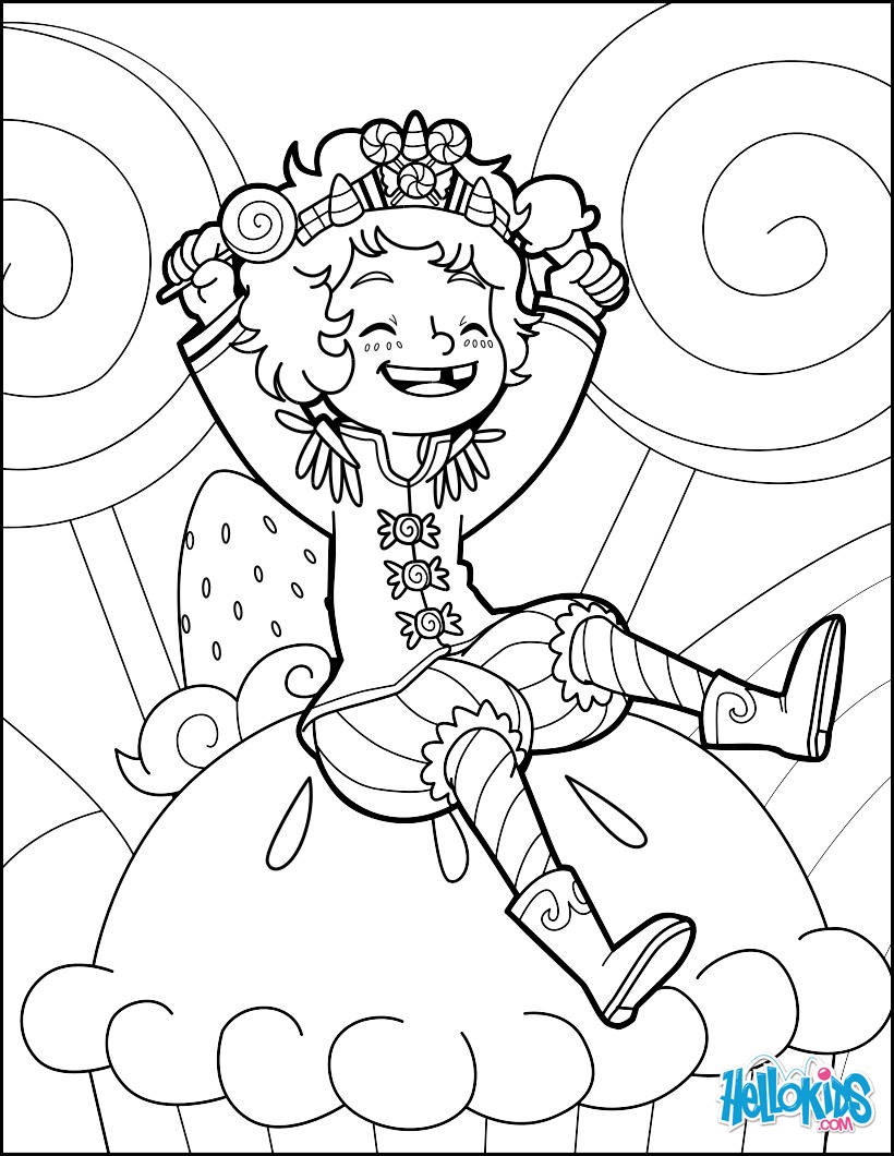 Candy Prince Coloring Pages Hellokids Page Themed