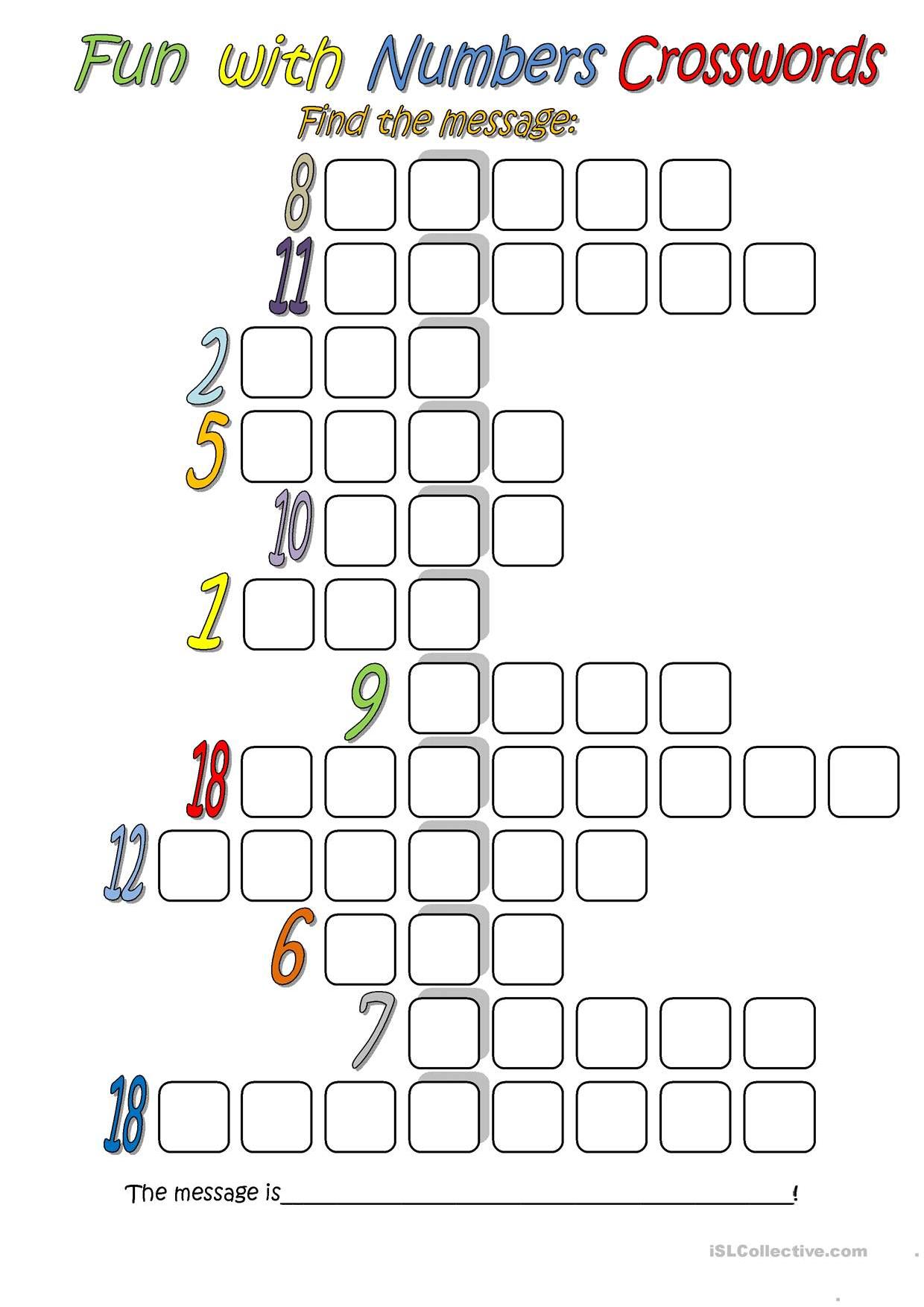 Numbers Crosswords 2