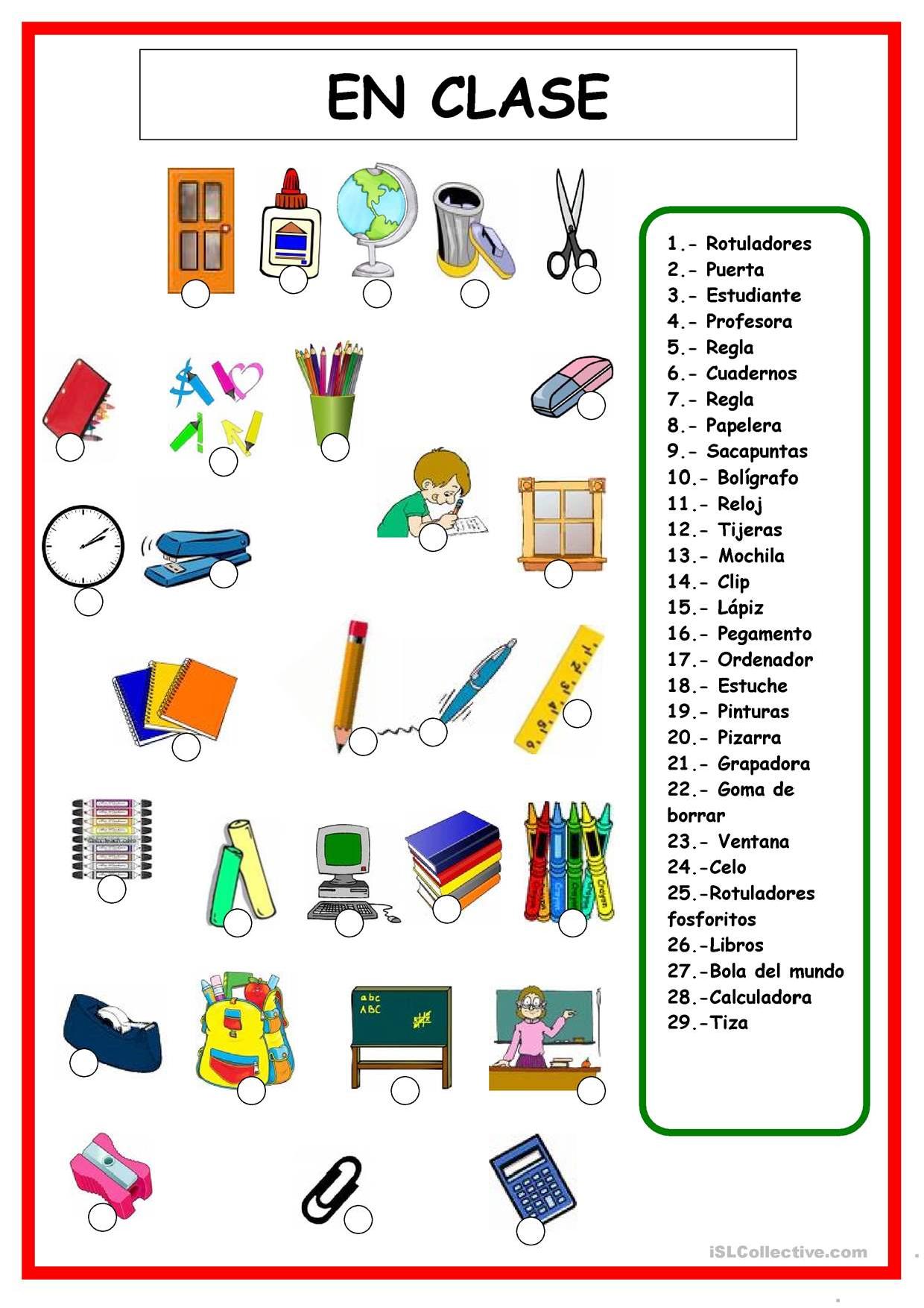 Classroom Vocabulary