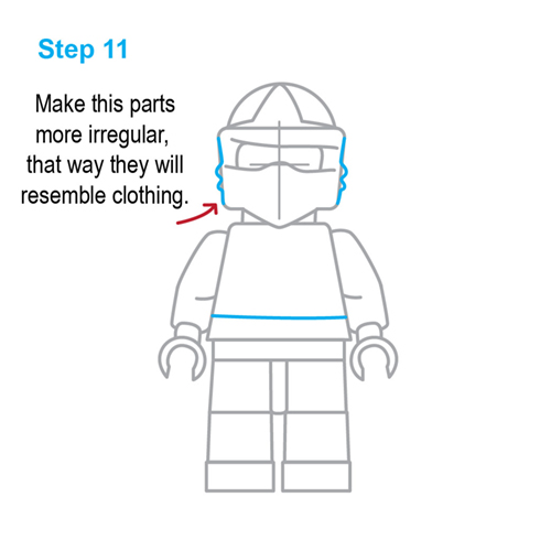 how to draw lego characters