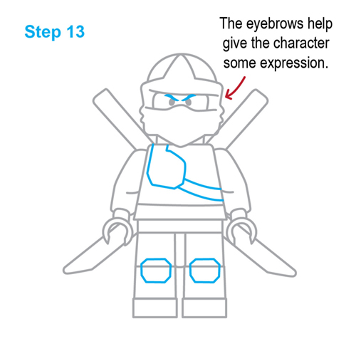 how to draw lego ninjago