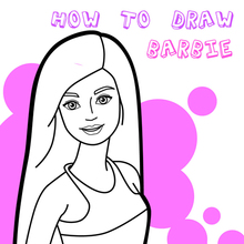 drawing for barbie doll