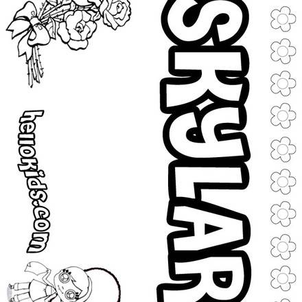 S girls names coloring posters - 0 printables to create your name poster