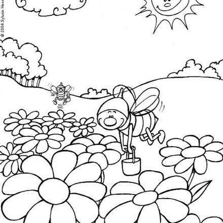 Bee : Coloring pages, Drawing for Kids, Reading & Learning, Free Online