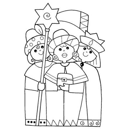 THREE WISE MEN coloring pages - 45 Xmas online coloring books and