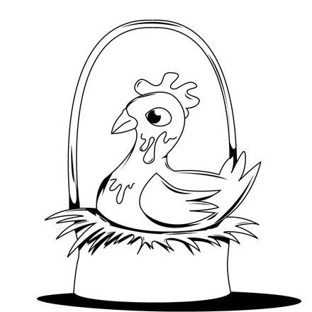 Hen : Coloring pages, Free Online Games, Drawing for Kids, Reading