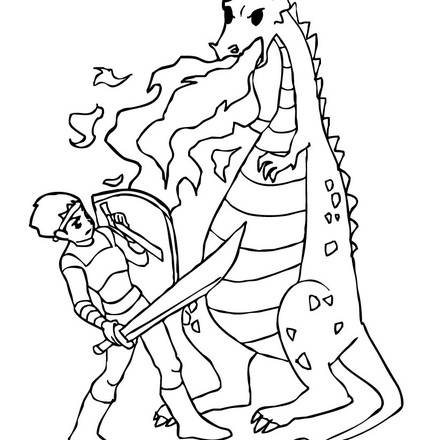 DRAGON coloring pages - 43 magical fantasy DRAGONS coloring sheets and