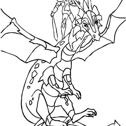 DRAGON coloring pages - 43 magical fantasy DRAGONS coloring sheets and