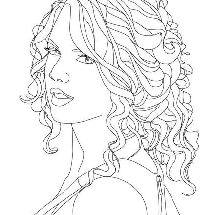 TAYLOR SWIFT coloring pages - Coloring pages - Printable Coloring Pages