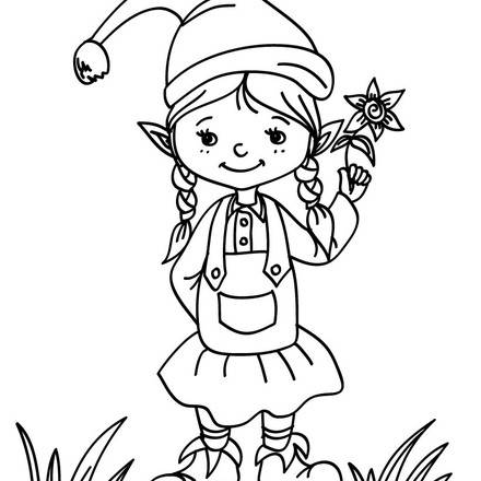 Elf : Coloring pages, Reading & Learning, Kids Crafts and Activities