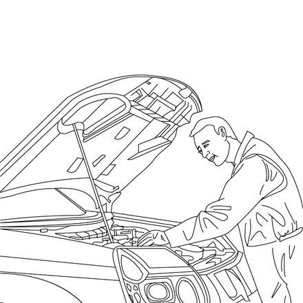 Job coloring pages - Hellokids.com