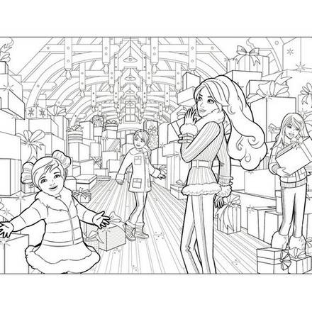 BARBIE in a PERFECT CHRISTMAS coloring pages - 16 online Mattel dolls