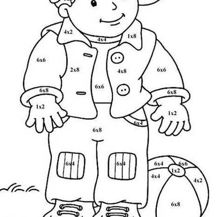 Color by number coloring pages - Hellokids.com