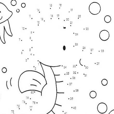SEA LIFE dot to dot - 7 free dot to dot printable worksheets for kids