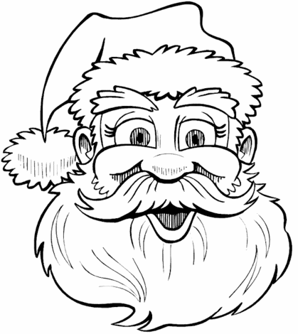 Santa Coloring Pages on Kids Christmas Coloring Pages  Santa Christmas Tree Christmas Bear