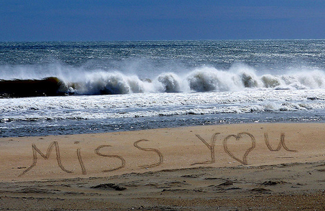 miss missing missed sea beach sand