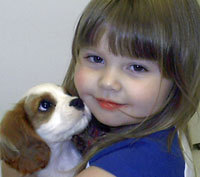 Girl Holding Puppy