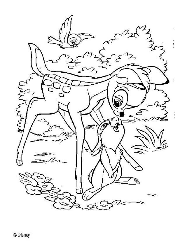 bambi 4 coloring pages  hellokids