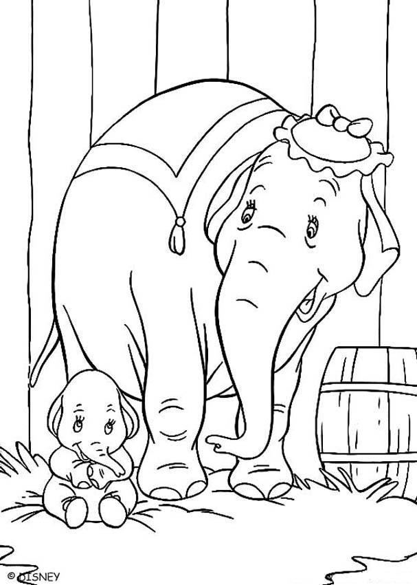 baby disney coloring pages dumbo - photo #12