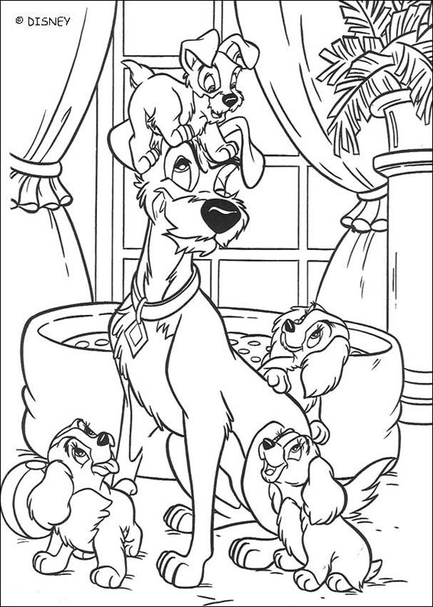 Barbie coloring pages - Free 34+ Lady And The Tramp - Jock Coloring Page