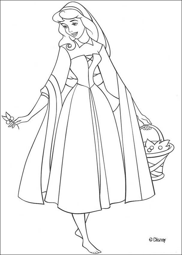 sleeping beauty coloring page