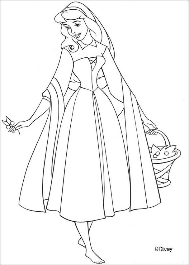 sleeping beauty coloring pages