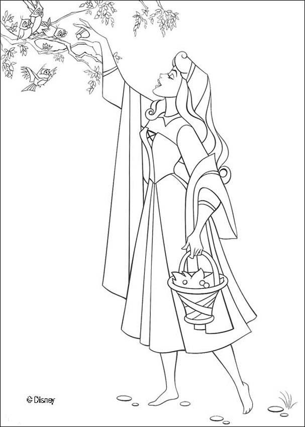 aurora coloring pages from sleeping beauty