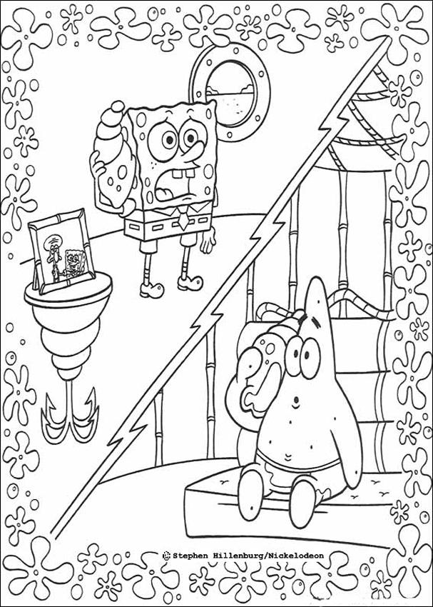 nickelodeon coloring pages spongebob