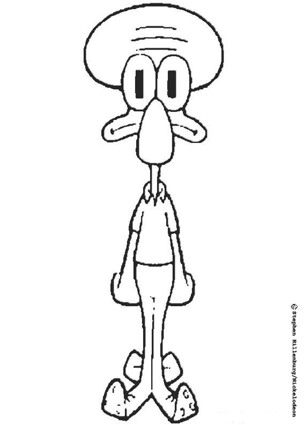 Squidward coloring pages - Hellokids.com