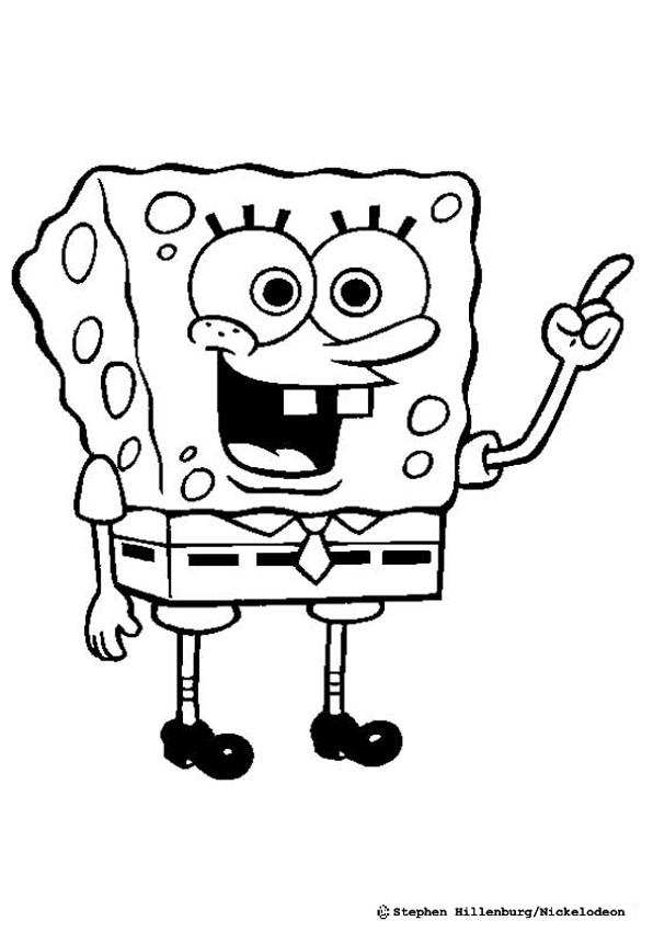 Spongebob Squarepants Spongebob Drawing With Color