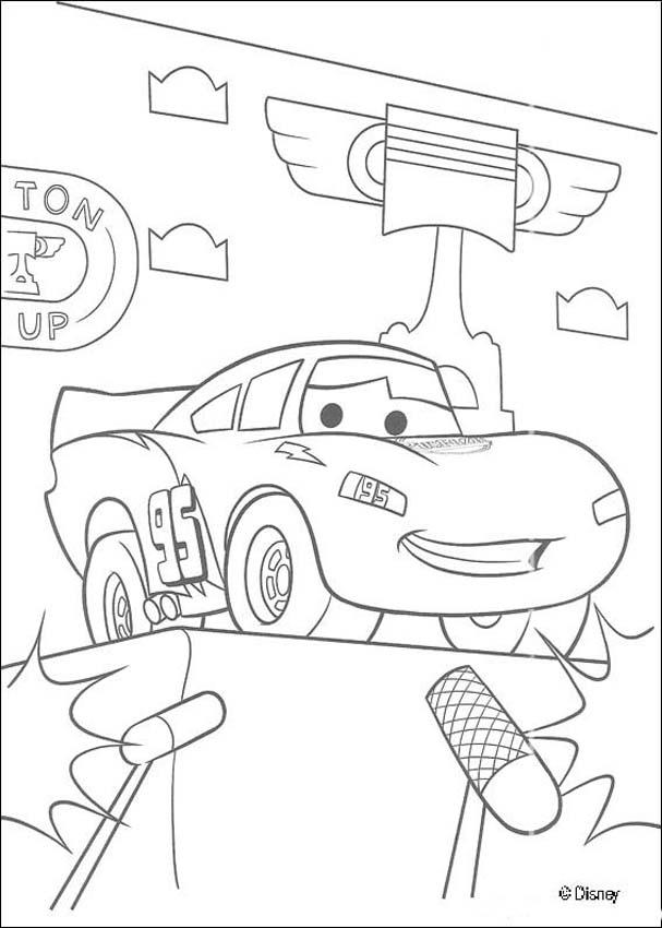 lightning mc queen the winner coloring pages  hellokids