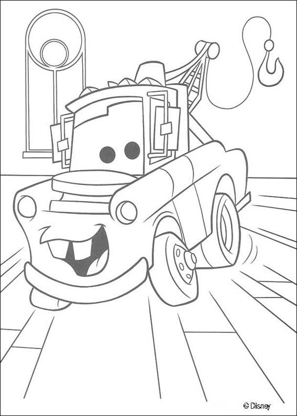 Disegni da colorare disney cars mater