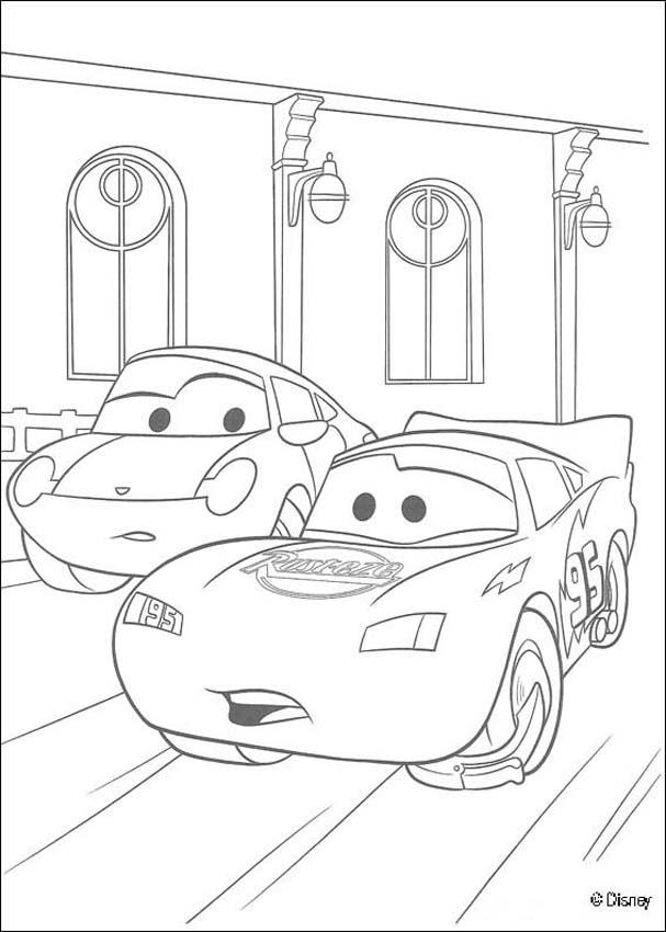 lightning mcqueen and sally carrera coloring pages