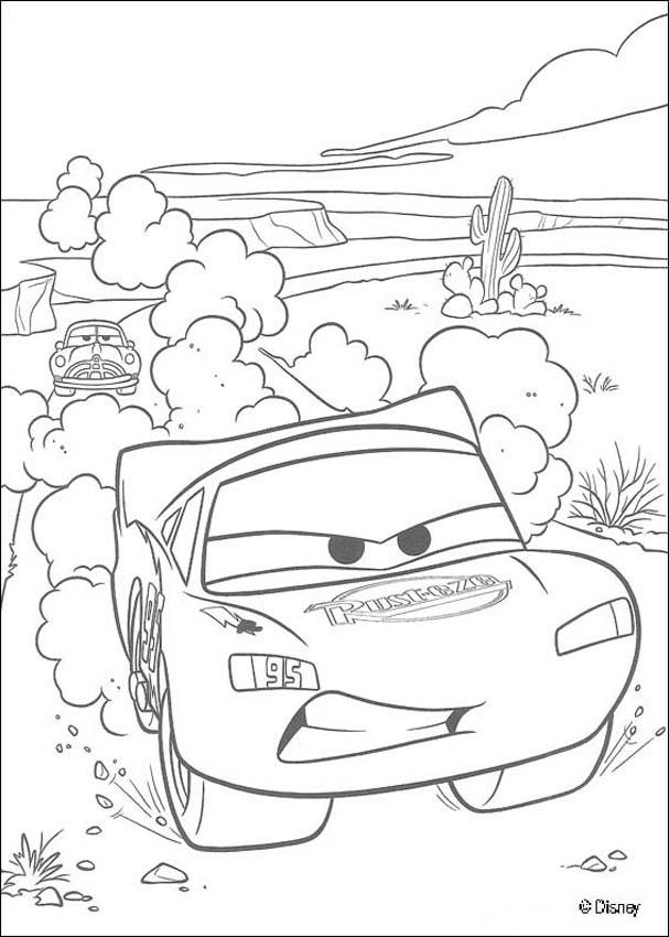 coloring pages cars 2 francesco et flash