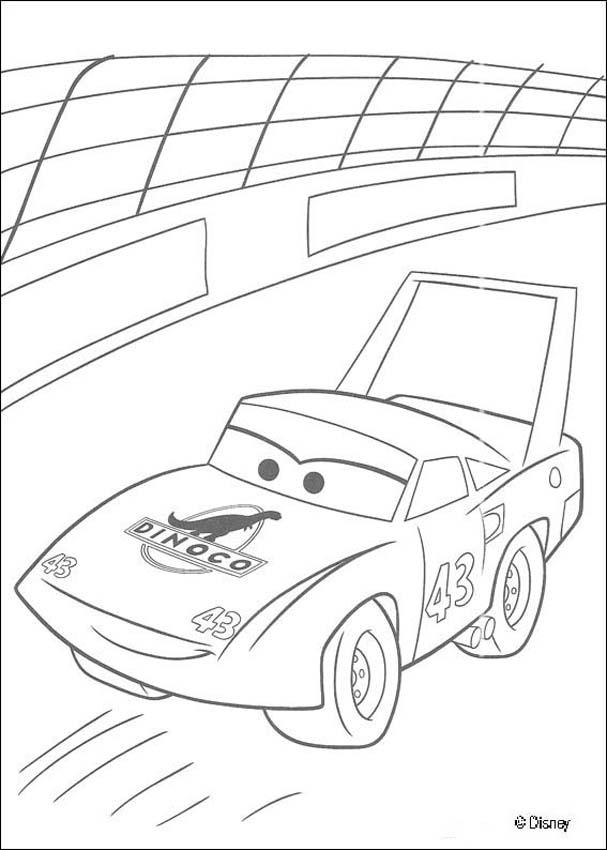 The king on a circle track coloring pages - Hellokids.com