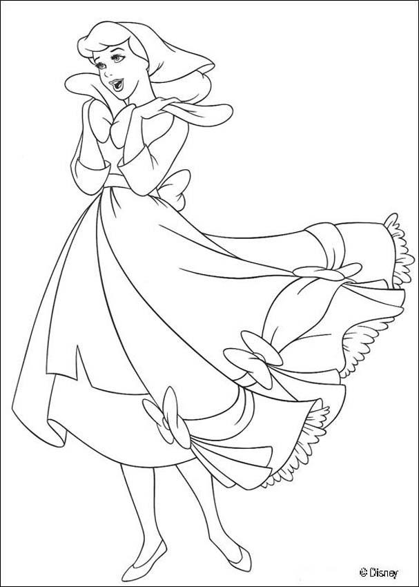 cinderella and prince charming dancing coloring pages