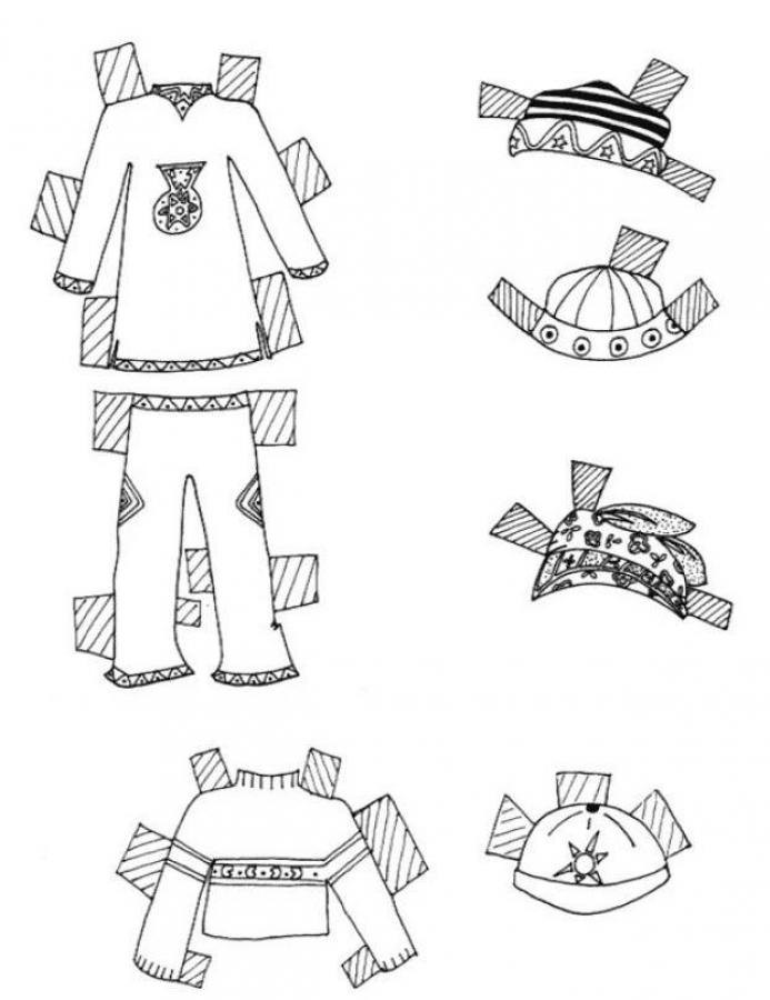 clothes coloring pages
