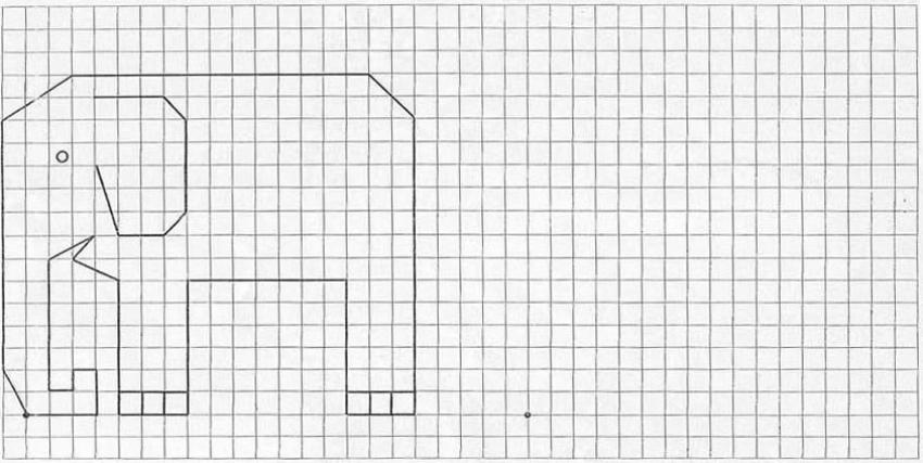 graph paper drawing mario