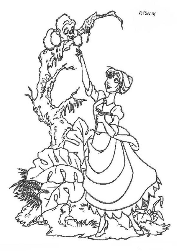 free coloring book pages of tarzan