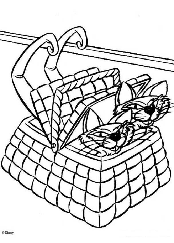 Si and am, the siamese cats coloring pages - Hellokids.com