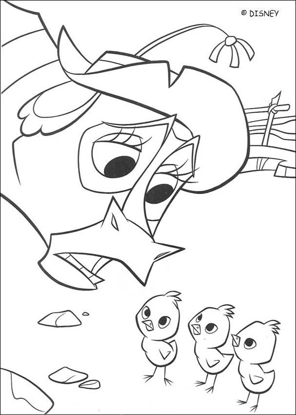 Mrs. calloway and chicks coloring pages - Hellokids.com