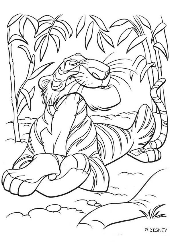 Shere khan looking for shanti coloring pages Hellokidscom