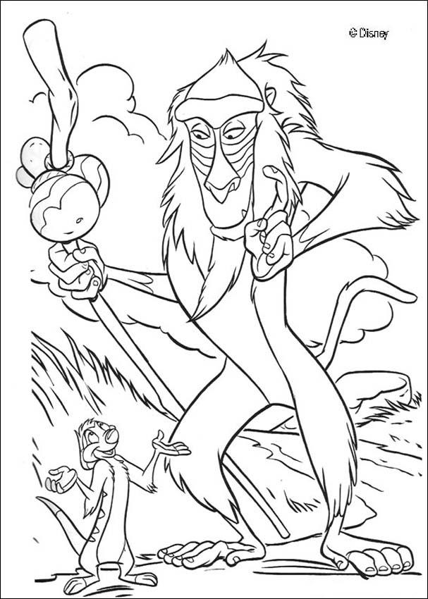 lion king coloring pages timon and pumbaa