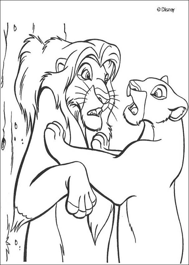 lion king simba coloring pages