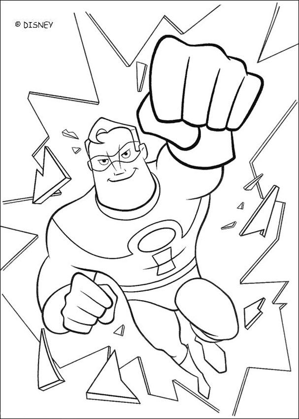 mr incredible coloring pages