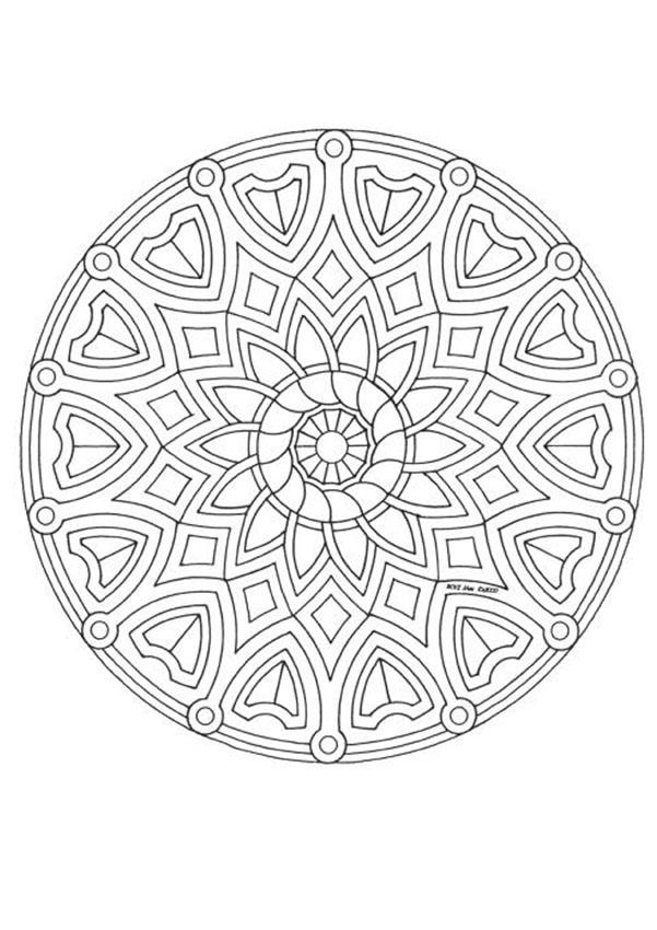 Mandala 3c coloring pages Hellokidscom