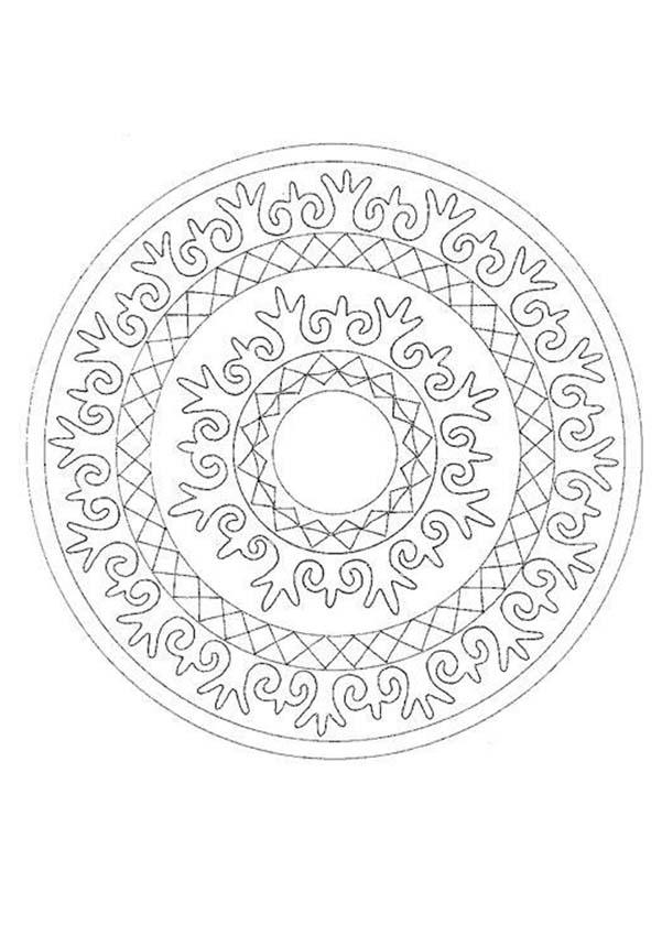 Desenho de Mandala 34 para Colorir - Colorir.com